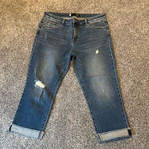 Kut from the Kloth Dark Blue Boyfriend Jeans